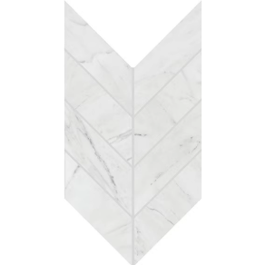Diamond Carrara Chevron - porcelain tile